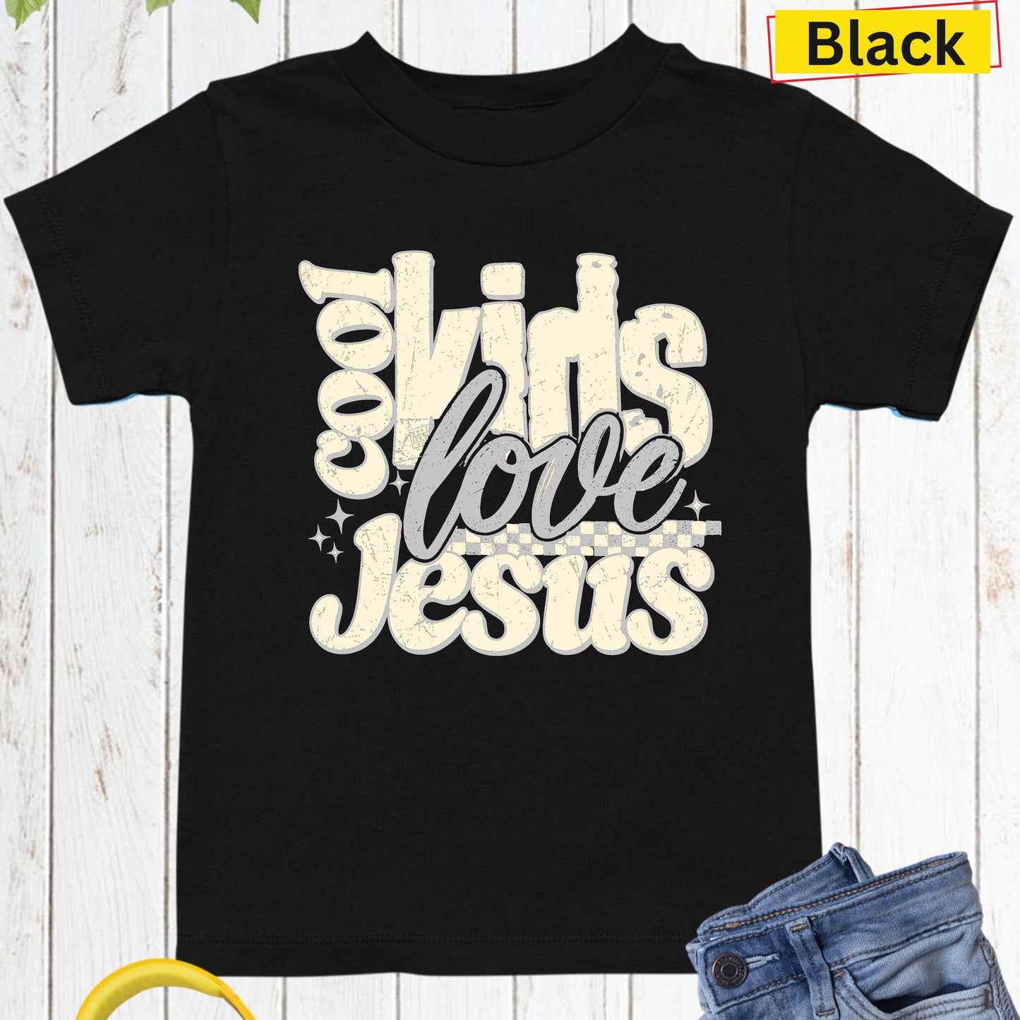 Christian Kids Love Jesus Faith Scholl T-Shirt