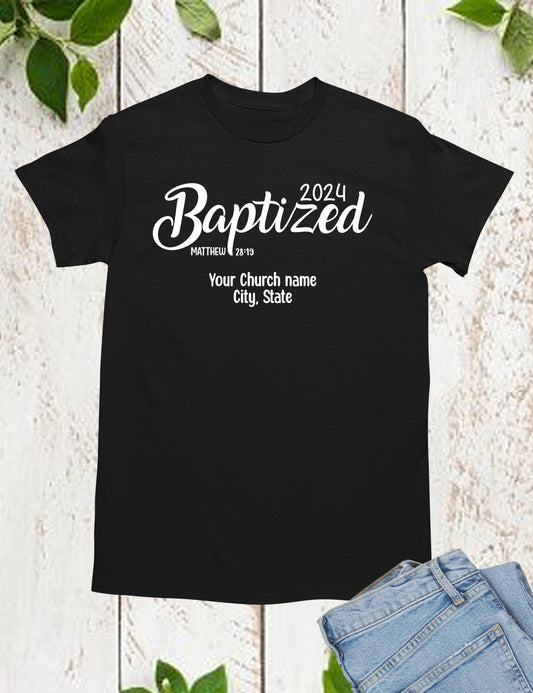 Personalized Baptized T Shirts