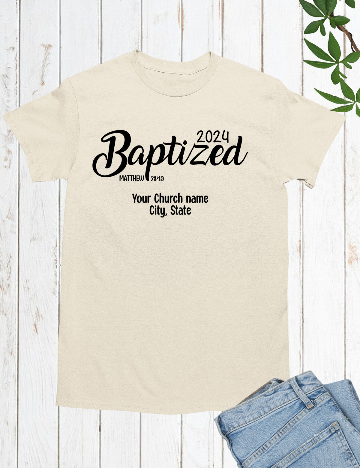 Personalized Baptized T Shirts