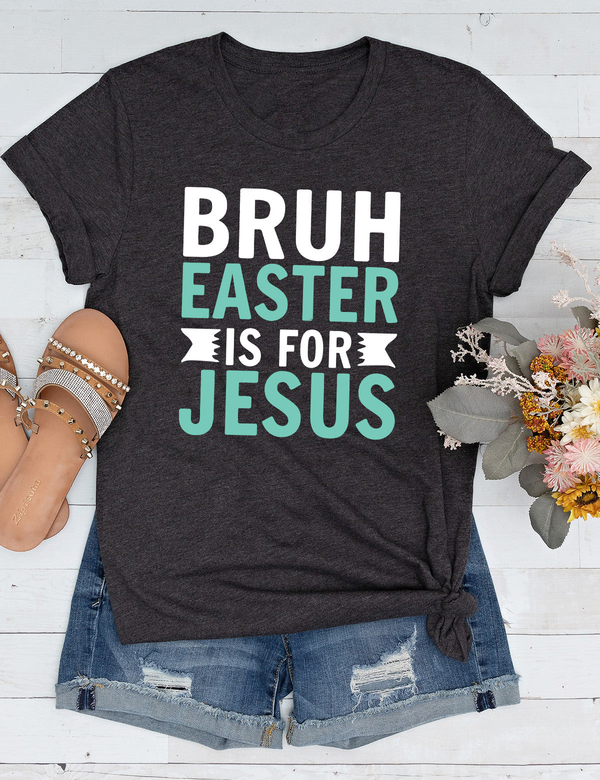 Bruh Easter Is For Jesus Christian Long Sleeve Tees
