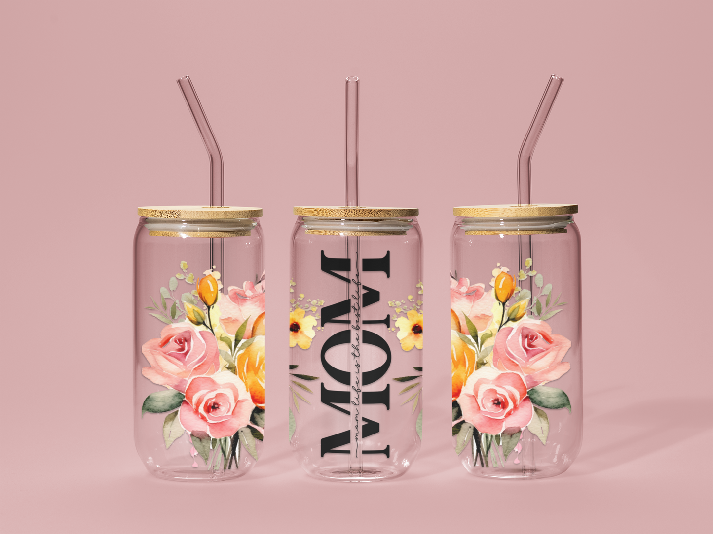 Christian Mom Glass Tumbler Cup