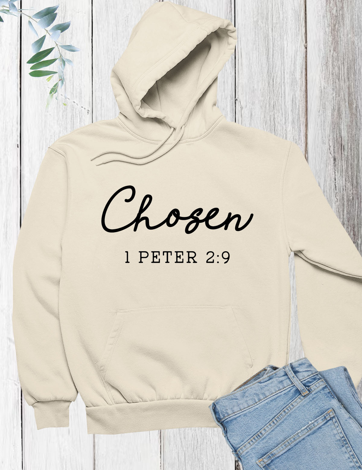 Chosen 1 Peter 2:9 Christian Hoodie