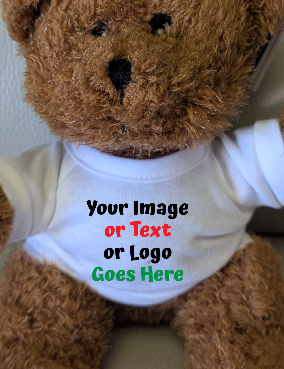 Custom Photo Teddy Bear Shirt Personalized Logo text Image ...