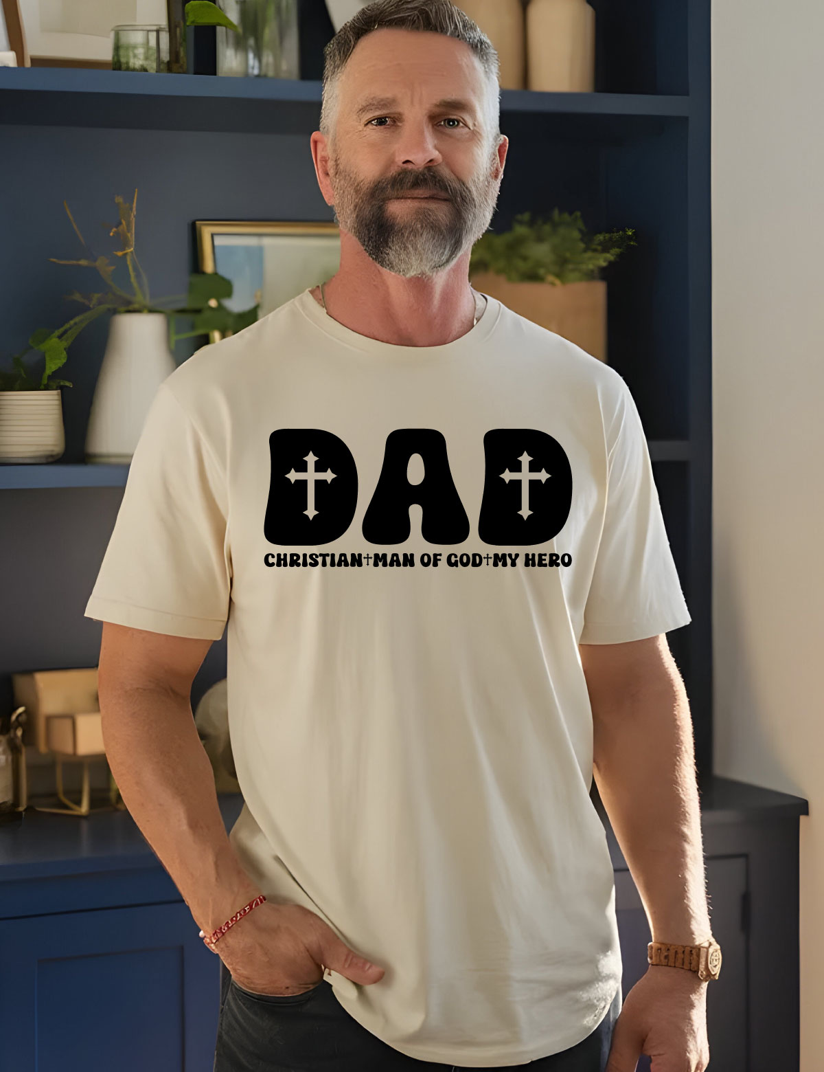 Dad Man of God My Hero Shirt