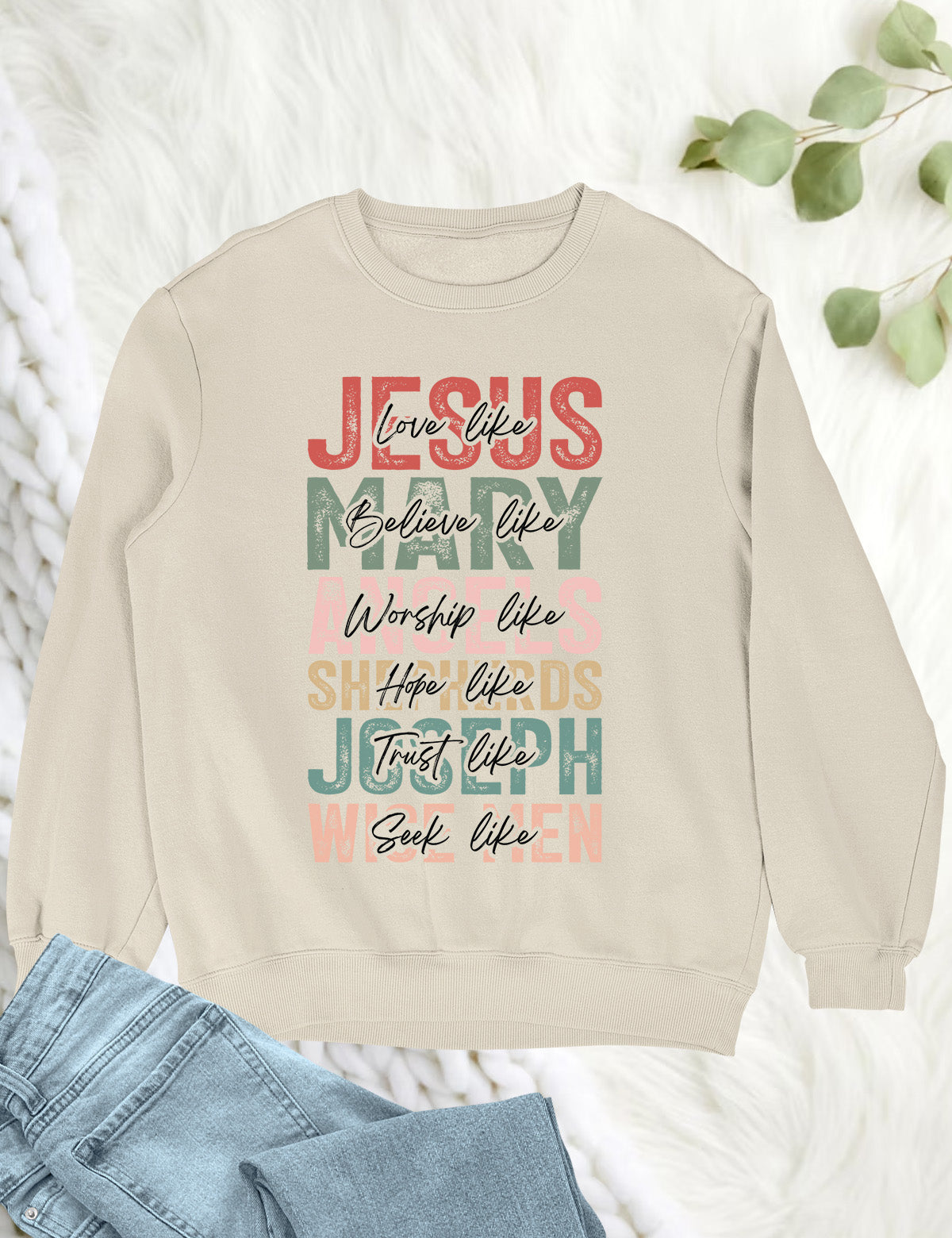 Love Like Jesus Christmas Hoodie