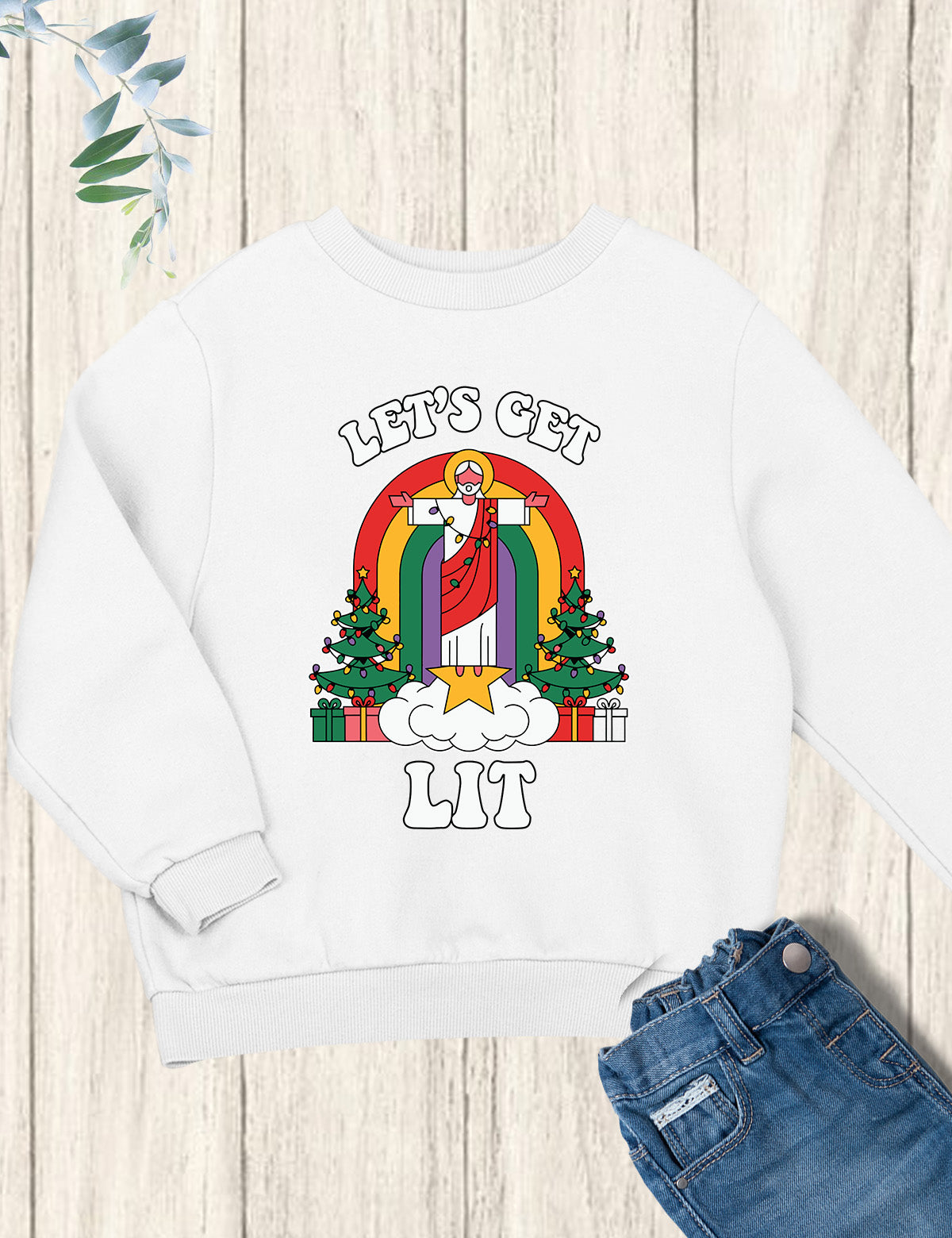 Kids Christmas Clothing Let’s Get Light