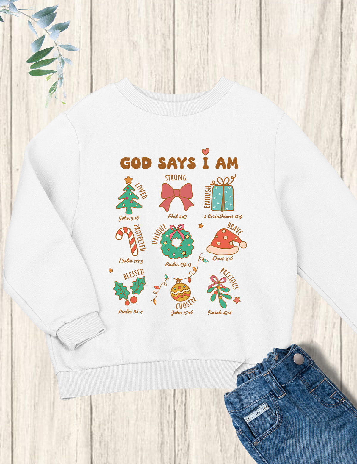 God Says I Am Christmas Child Christian Shirt