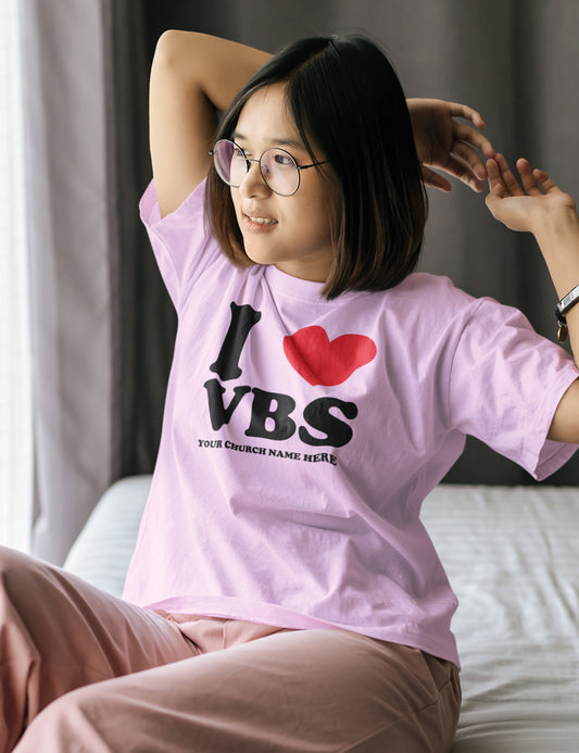 I Love VBS Christian Personalized T Shirts