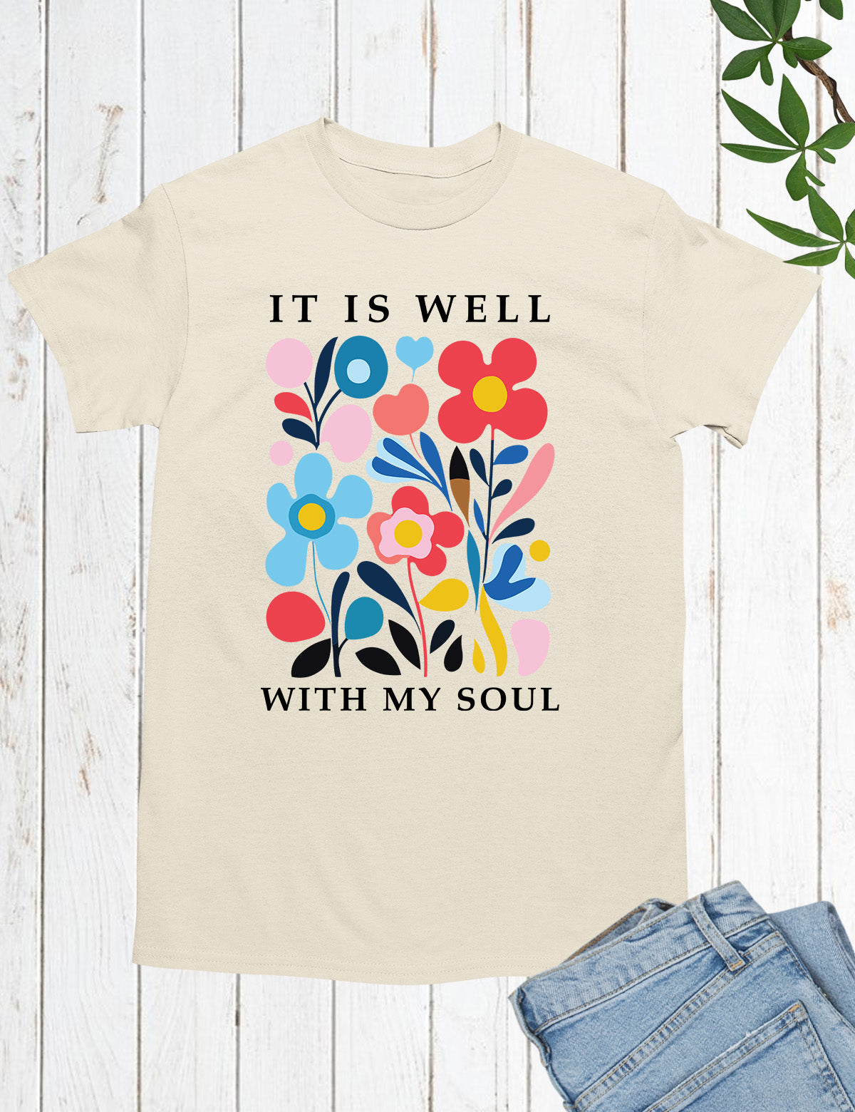 It is Well With My Soul boho Christian Shirts