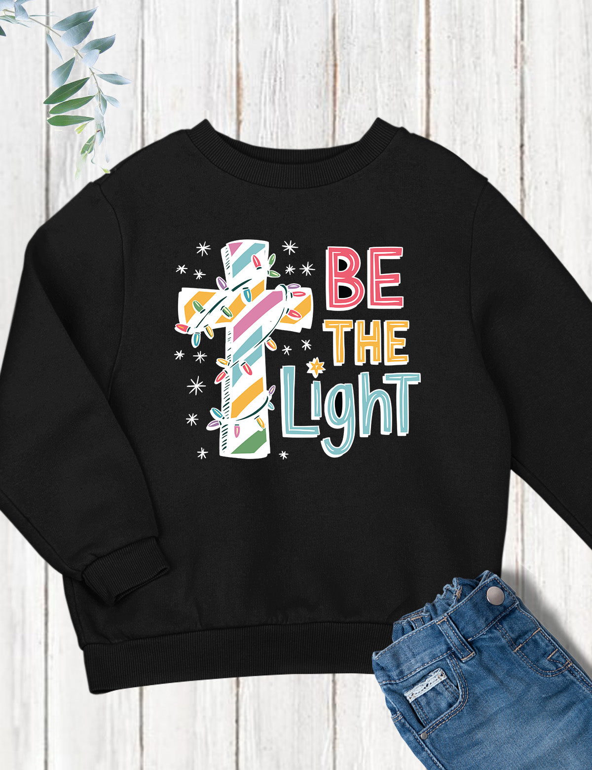 Christmas Kids Clothing Be The Light Shirt