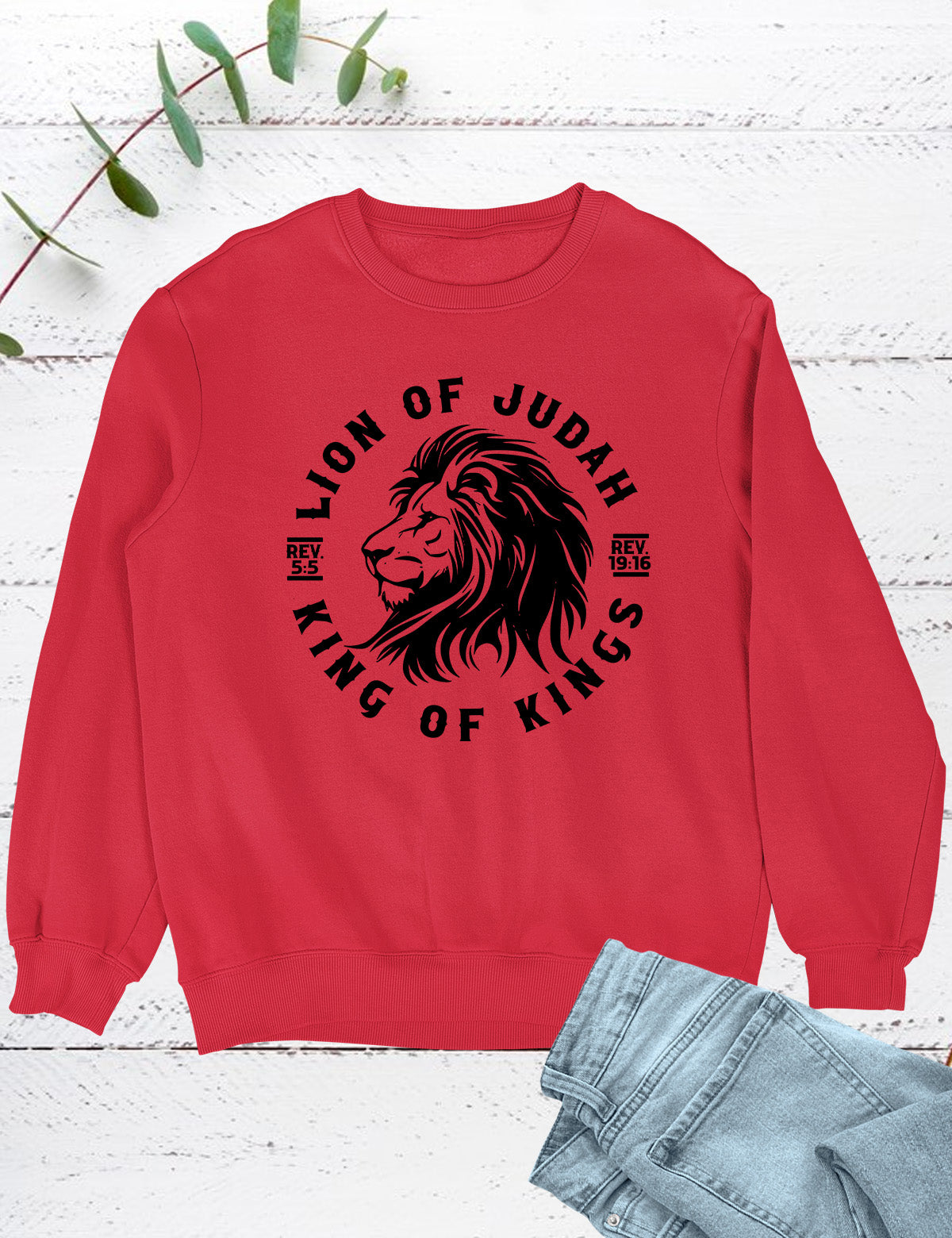 Lion Of Judah King Of Kings Christian Sweatshirt