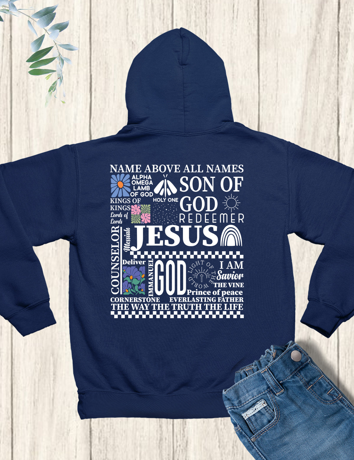 Name Above all Names Boho Hoodie