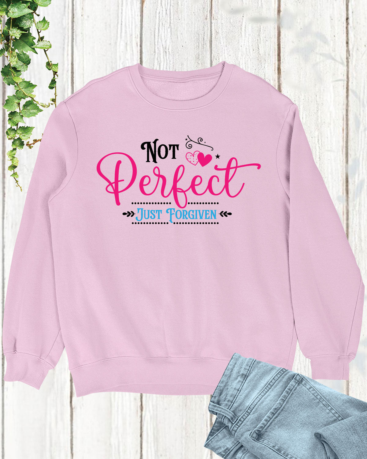 Not Perfect Just Forgiven Faith Long Sleeve T Shirt