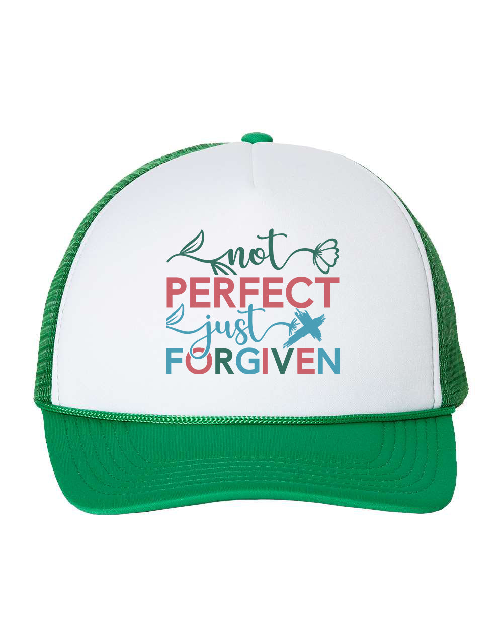 Not Perfect Just Forgiven Trucker Hats Cap
