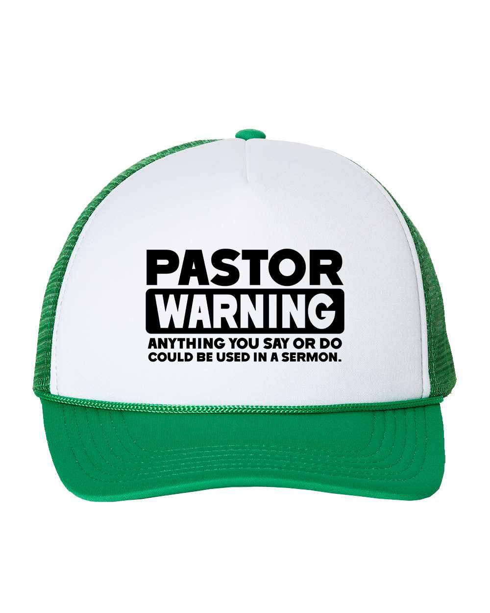 Pastor Warning Trucker Hat Cap