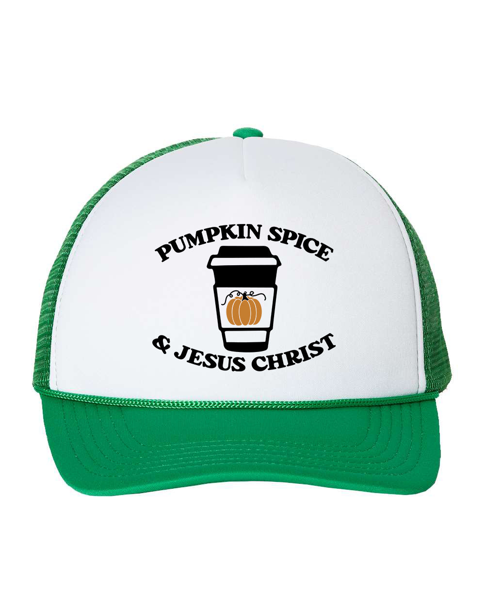 Pumpkin Spice Jesus Christ Cap Trucker Hat