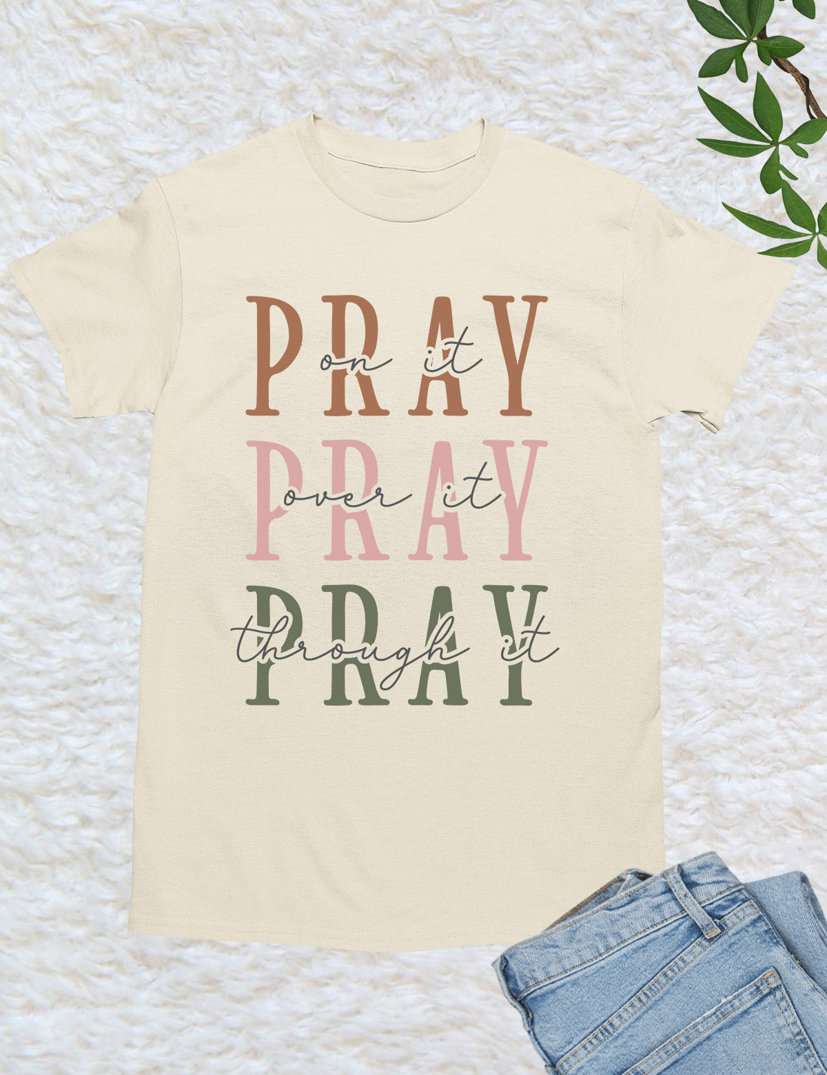 Pray Bible Verse Women T Shirt