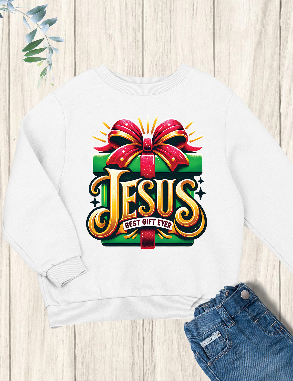 Jesus Christmas Kids Sweatshirt