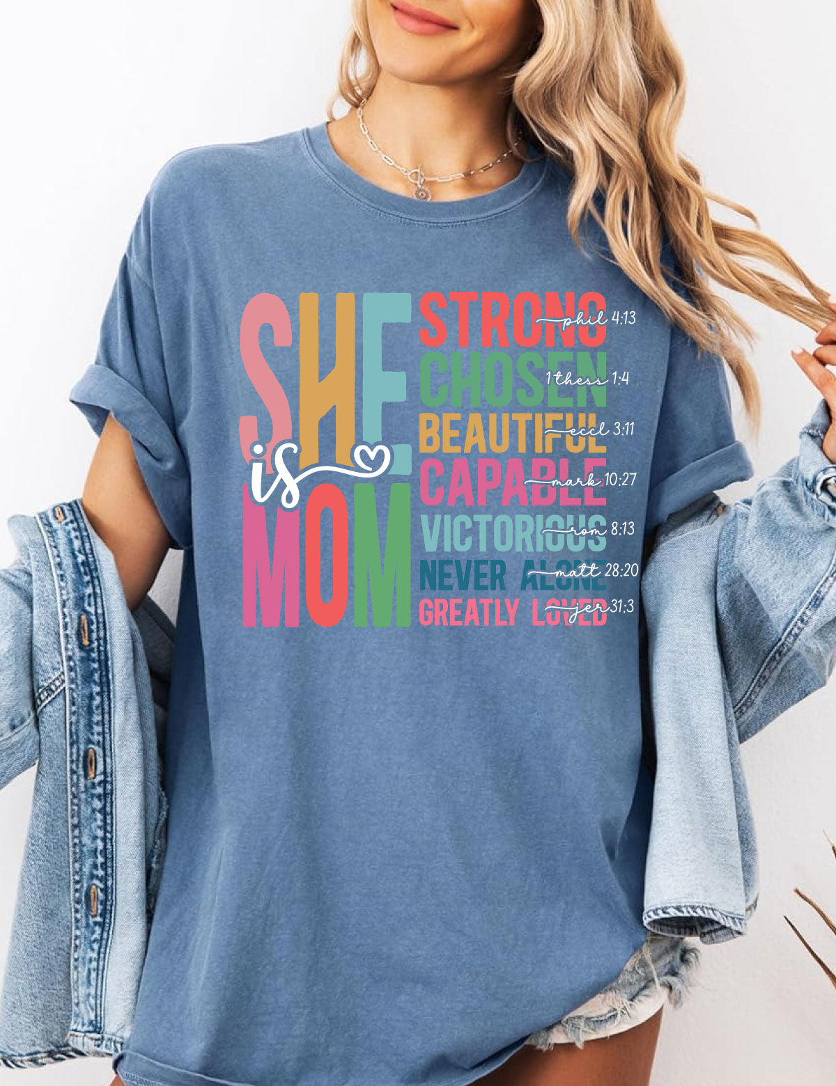 She Is Mom Christian Shirts For Women
