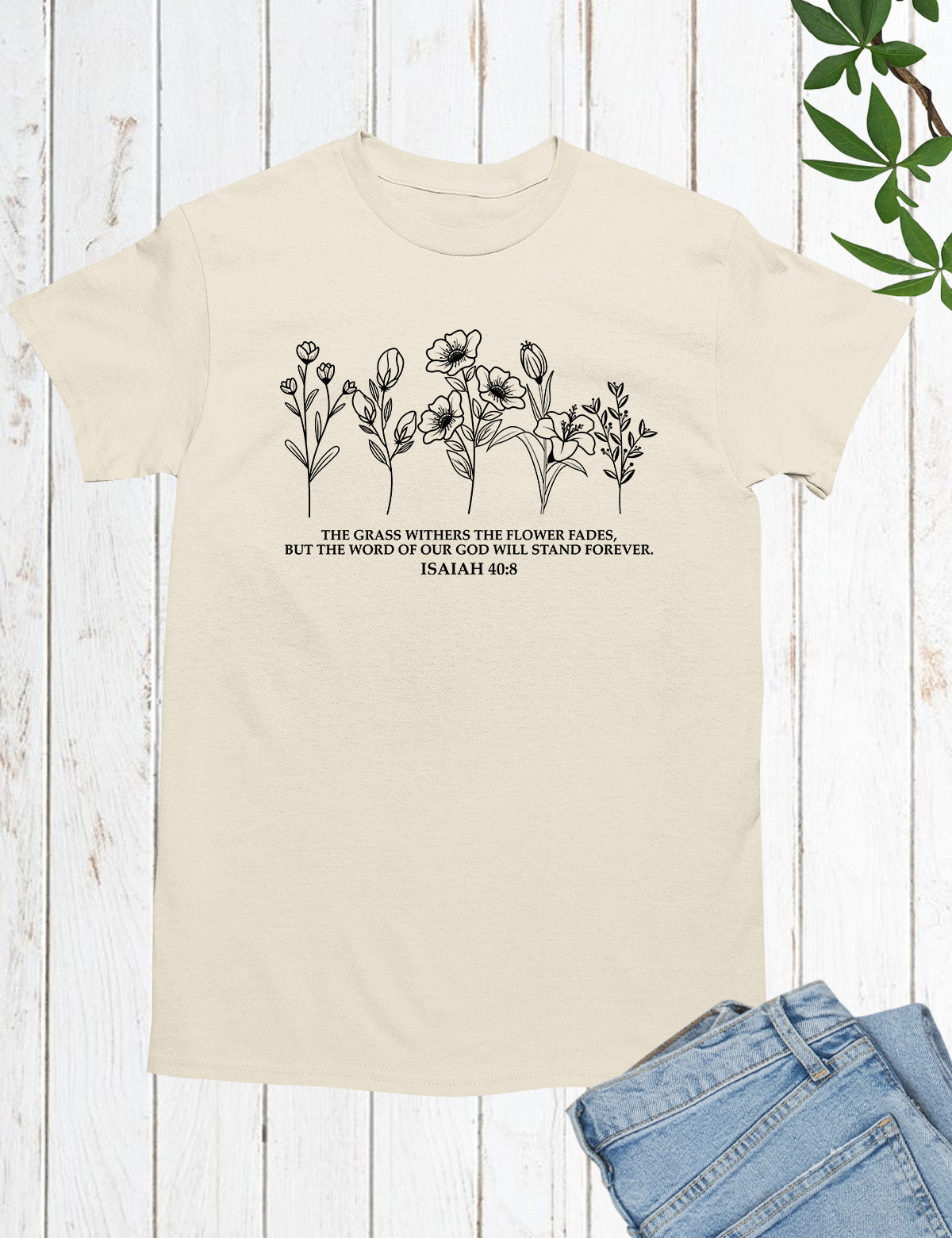 Wildflower Bible Verse T shirts