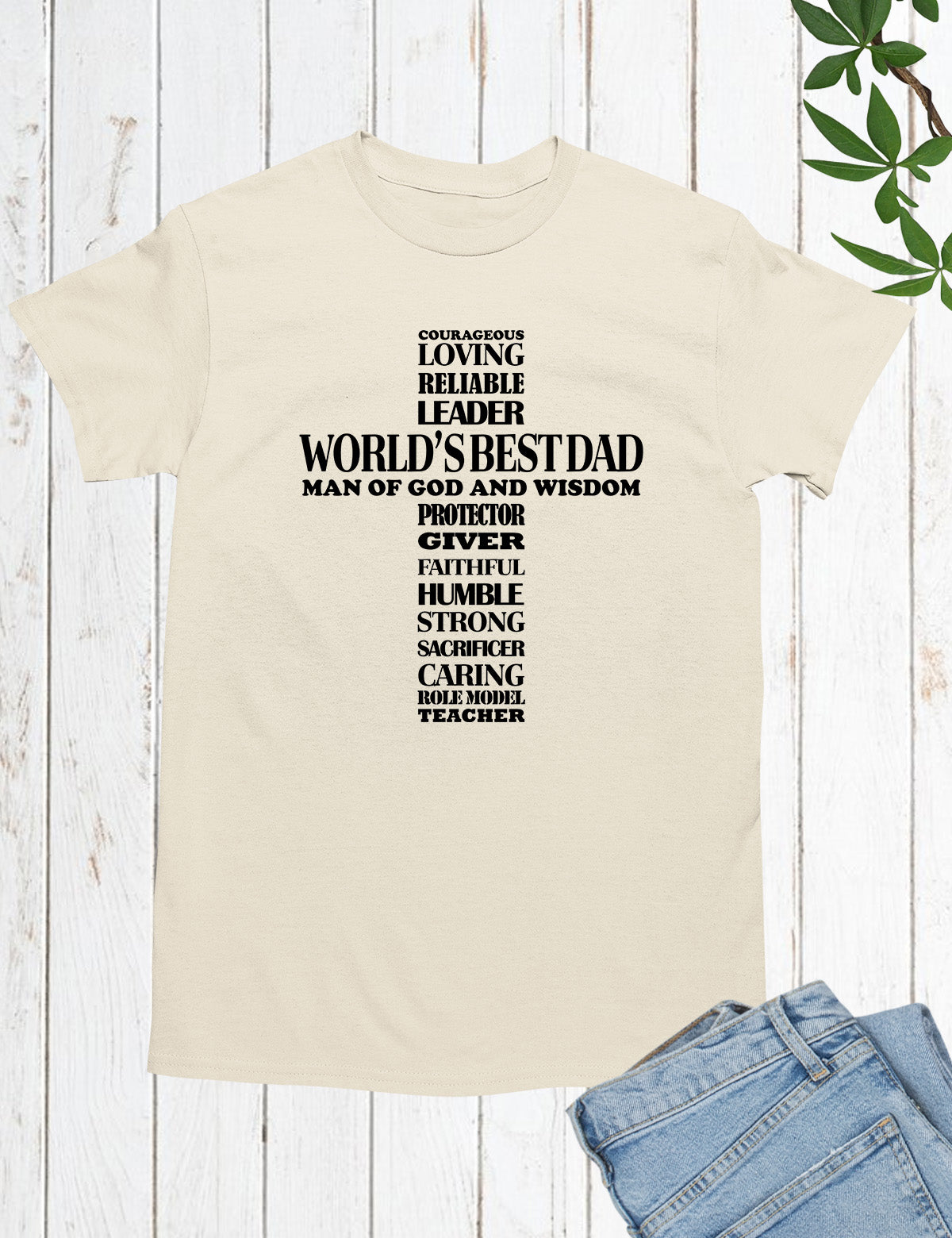 World's Best Dad Jesus Cross Shirts