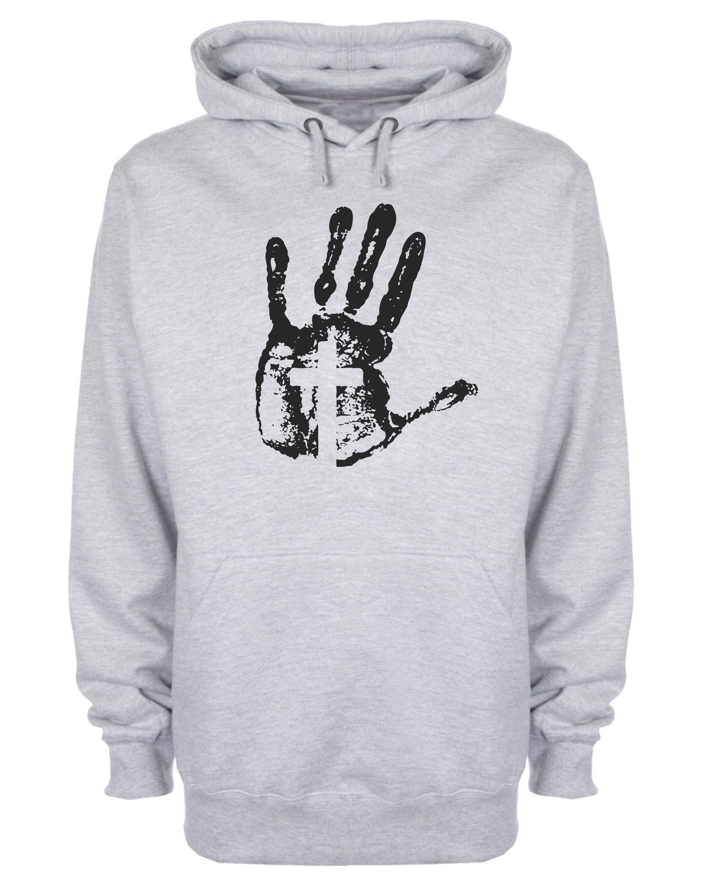 Jesus Christ Cross Hand Print Hoodie Christian Sweatshirt