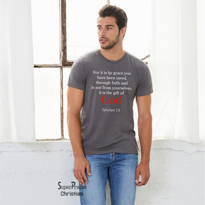 for It Is By Grace God Christian T Shirt - Super Praise Christian