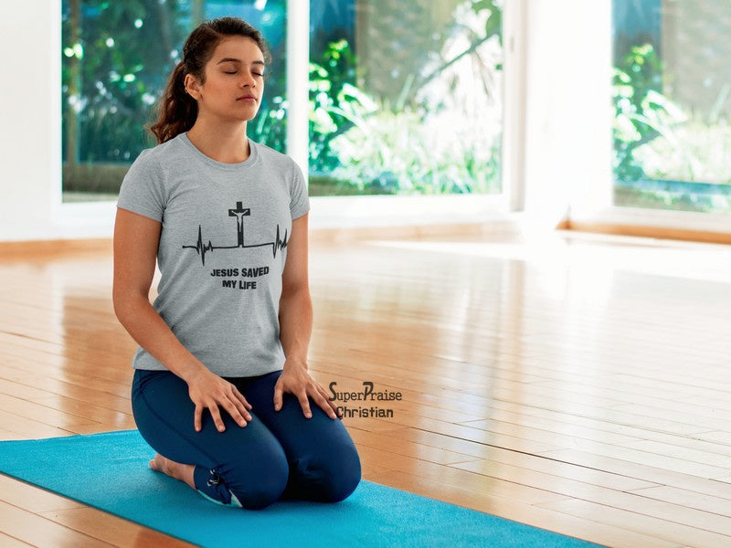 Christian Women T Shirt Jesus Saved My Life