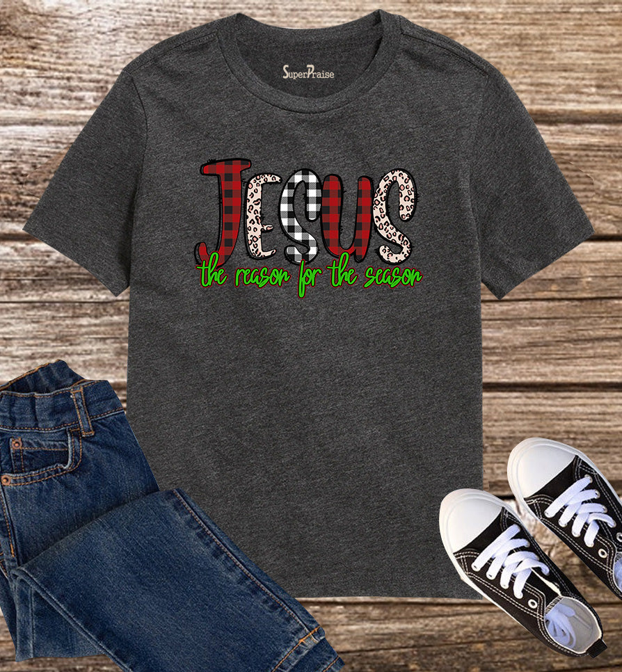 Jesus The Reason for the Season Bible Verse Christian Kids T-Shirt