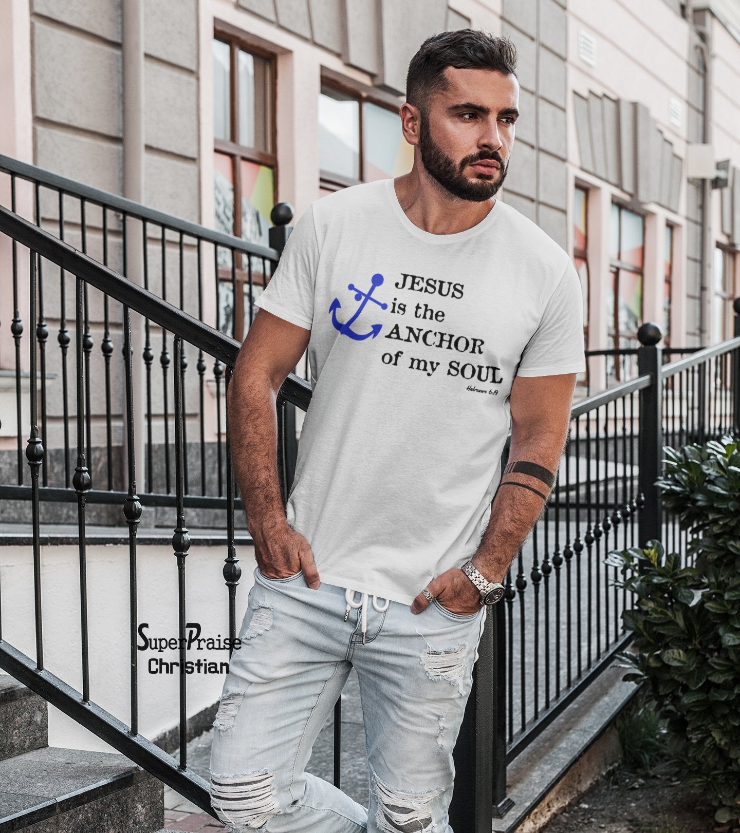 Christian Faith T Shirt Jesus is the Anchor of my Soul