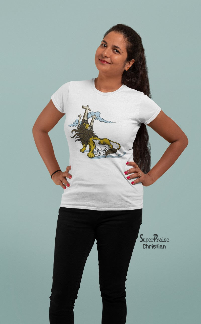 Christian Women T Shirt God Power Authority Ladies tee