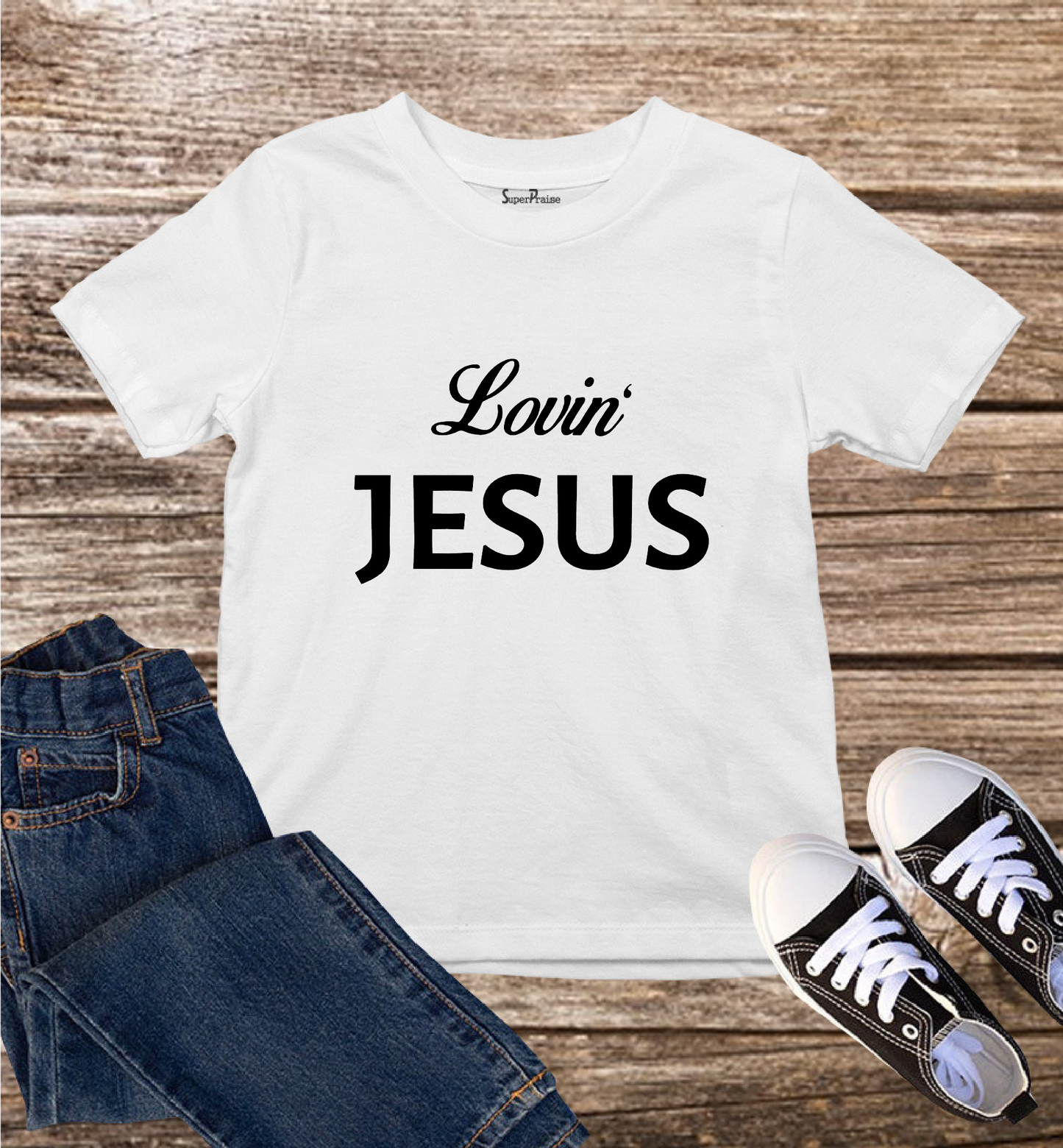 Lovein Jesus Kids T Shirt