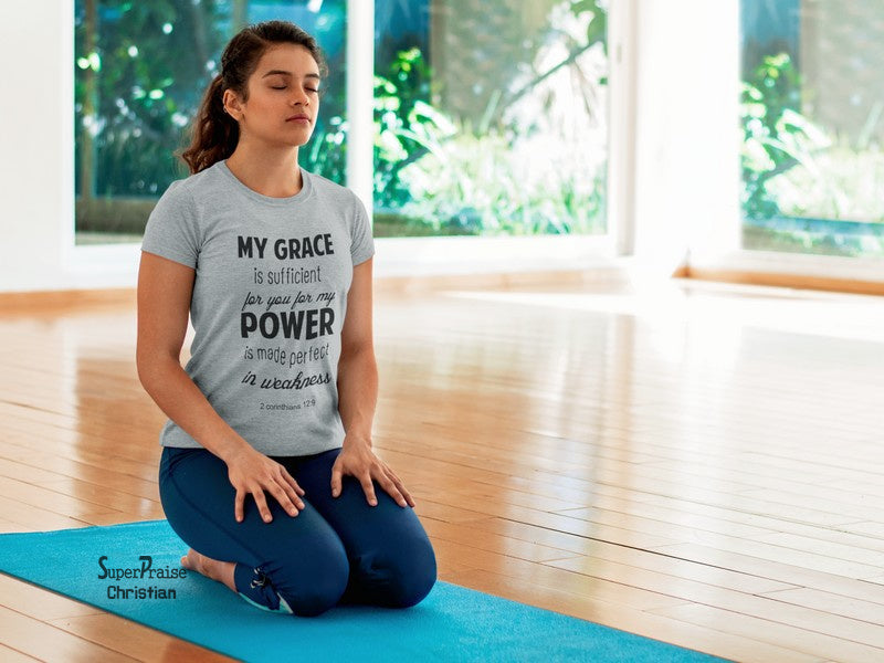 Christian Women T Shirt Power Is Made Perfect Ladies tee tshirt