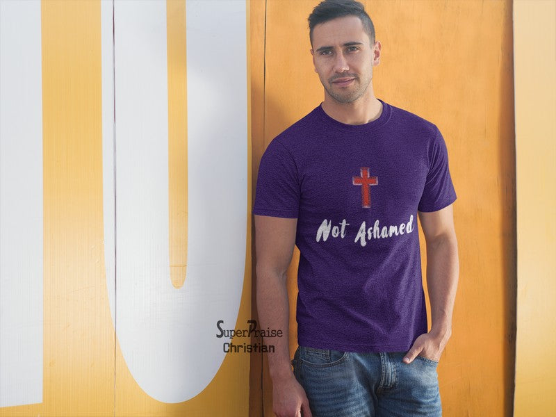 Never Ashamed Holy Symbol Christian T Shirt - Super Praise Christian