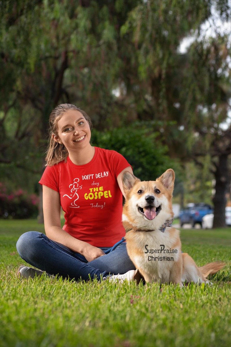 Christian Women T shirt Obey Gospel Christian Motivation ladies tee