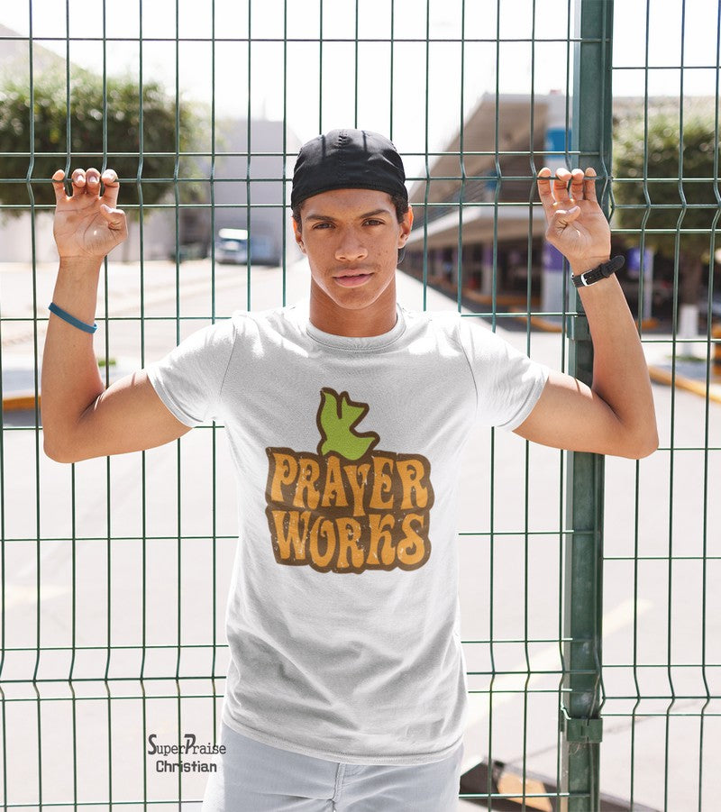 Prayers Works Pastor Gift Faith Grace Christian T Shirt
