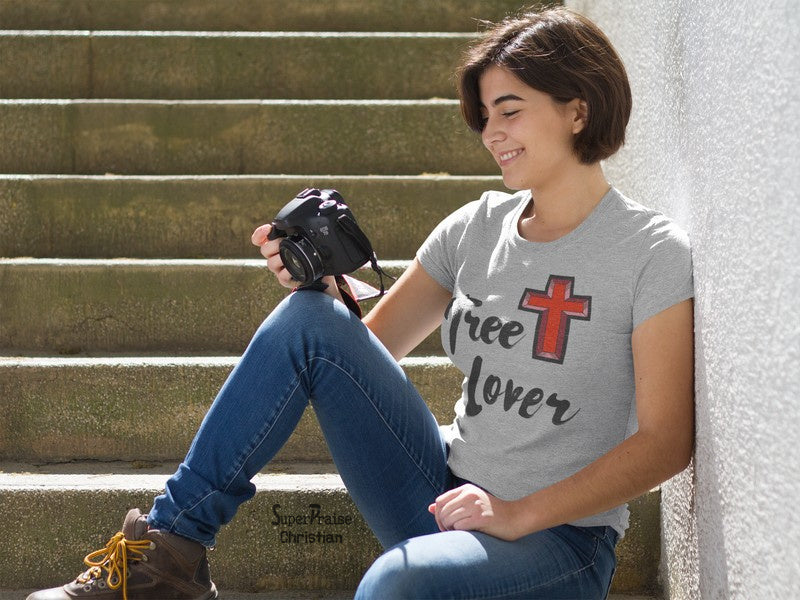 Christian Women T Shirt Tree Lover Church Sign