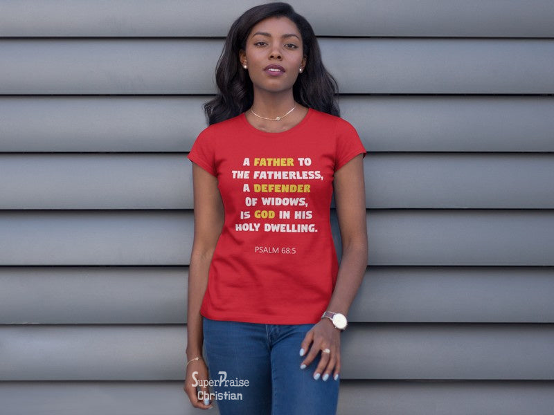 Christian Women T shirt Father Defender God Ladies tee