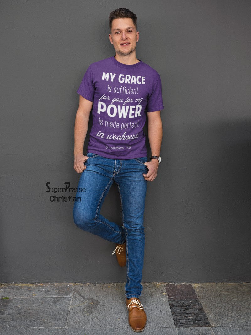 My Grace My Power Christian T shirt - Super Praise Christian