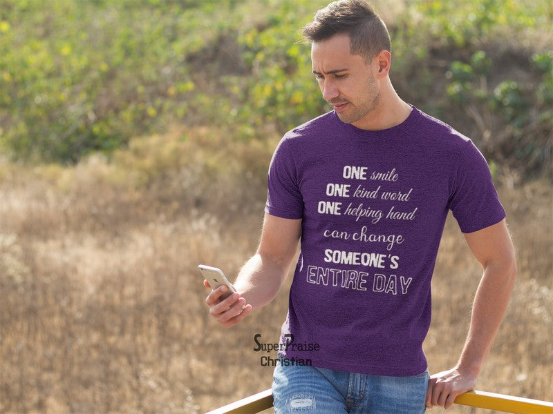 Entire Day Inspiration Christian T Shirt - Super Praise Christian