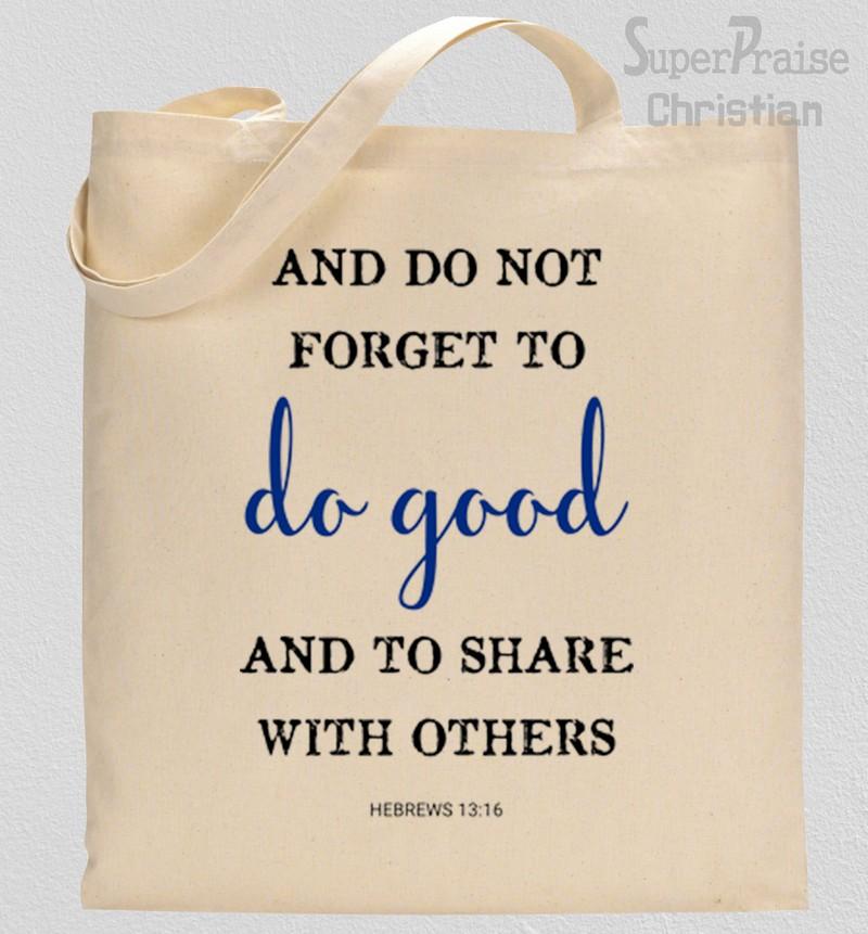Hebrews Verse Tote Bag