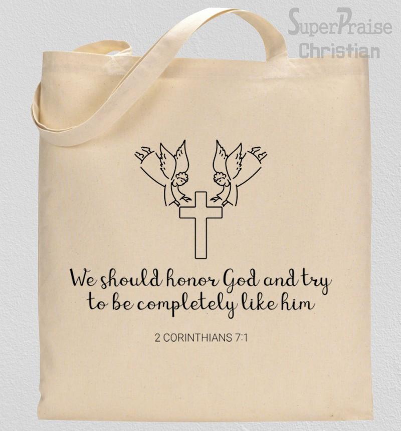 Honor God Tote Bag