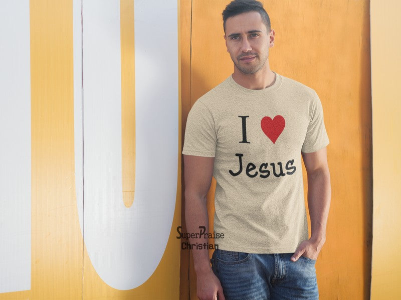 I Love Jesus Scripture Christian T-shirt - Super Praise Christian