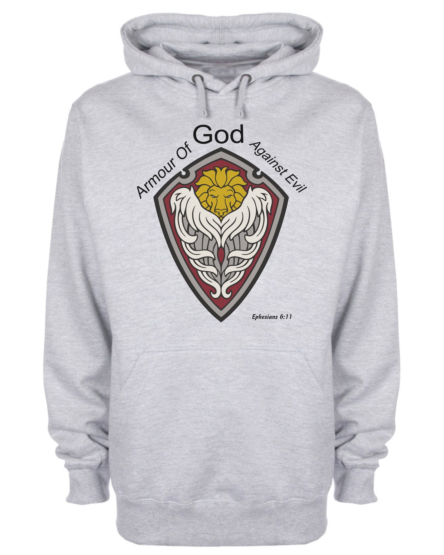 Armour of God Against Evil Lion of Judah Hoodie Jesus Christ Hooded Sweatshirt