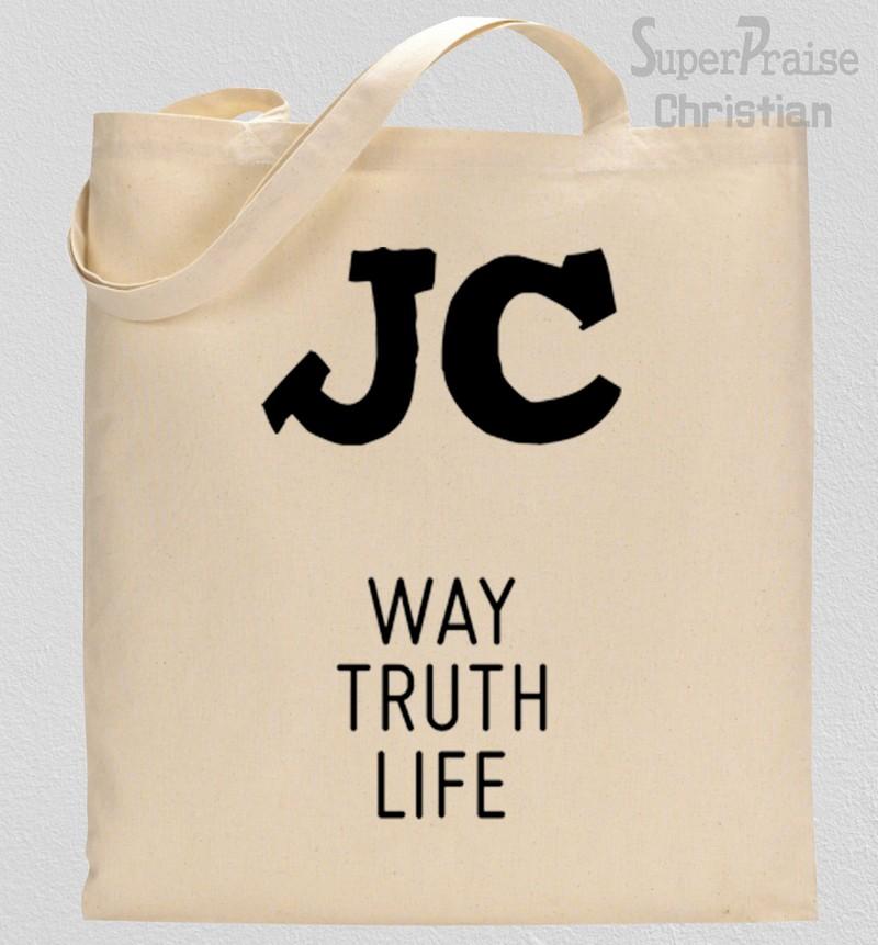 Jesus christ way truth life Tote Bag