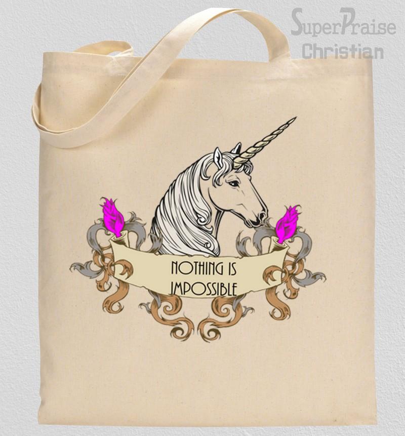 Nothing Is Impossible Lyrics Tote Bag