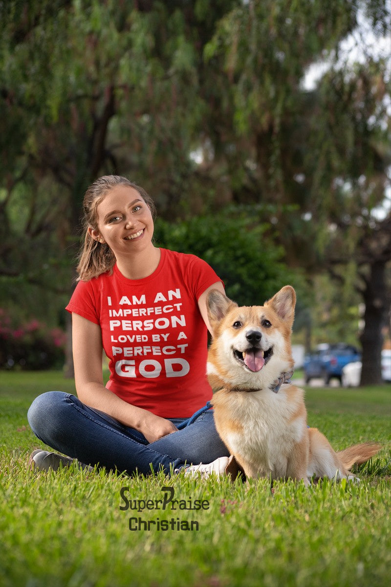 Christian Women T shirt Perfect God Church Religion Ladies tee