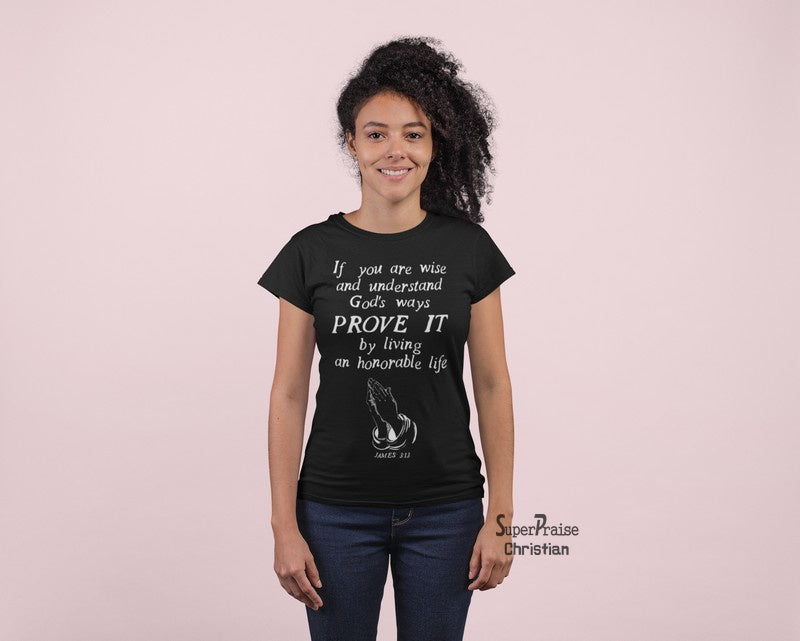 Christian Women T shirt Prove It Bible Verse Worship Prayer