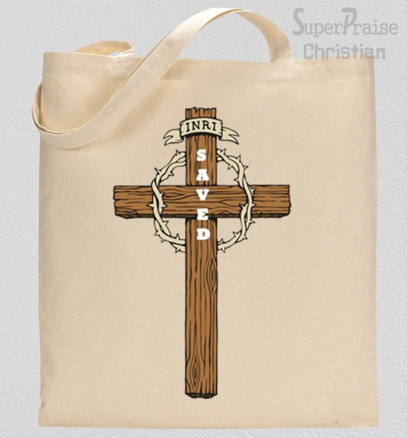 Saved Christian Tote Bag