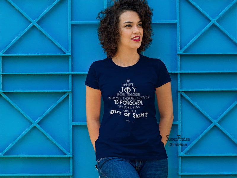 Christian Women T shirt Joy for those Forgiven